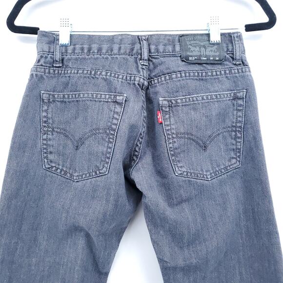Levi's Boys 513 Slim Fit Grey Performance Denim Elastic Adjustable Jeans| 12 Reg - Picture 9 of 11